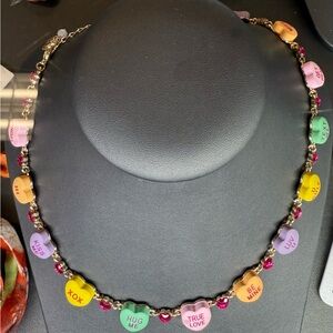 Brand new Betsy Johnson conversation heart necklace